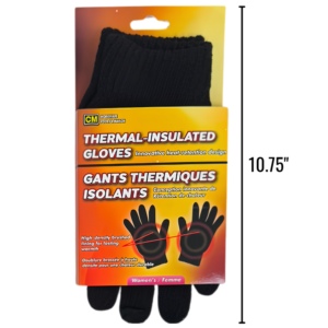 Wholesale Ladies Thermal Insulated Gloves - Black