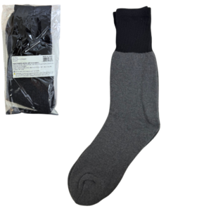 Wholesale Adult Thermal Socks – Black/Grey (Size 10–13)