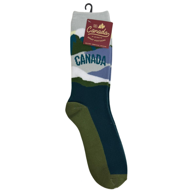 Wholesale Adult Thermal Socks – Canada Themed Assorted Patterns (Size 10–13) - Image 2
