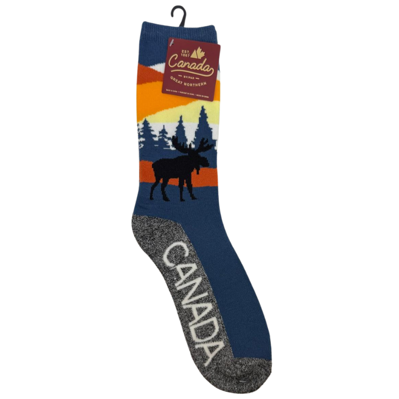 Wholesale Adult Thermal Socks – Canada Themed Assorted Patterns (Size 10–13) - Image 3