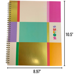 Wholesale Coil Bound Notebook (10.5x8.97in, 80 Pages)