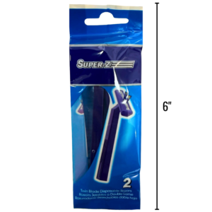 Wholesale Comfort Grip Razors – Blue 2-Pack  (0.38 Each)