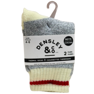 Wholesale Kids Boys Boot Socks 2-Pack – Assorted Colours (Size 4–6)