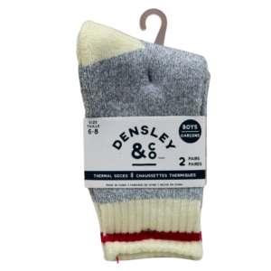 Wholesale Kids Boys Boot Socks 2-Pack – Assorted Colours (Size 6–8)  ($3.00 Each)