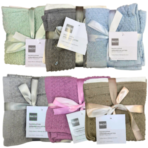 Wholesale Face Cloths – Assorted Colours 6-Pack (12x12in / 30x30cm)  ($1.00 Each )