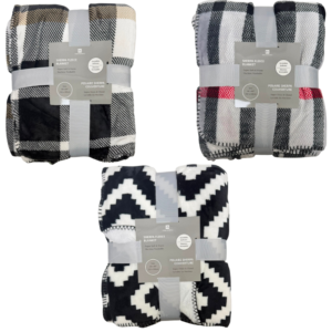 Wholesale Sherpa Blanket – Assorted Colours (60x80in / 152x203cm)