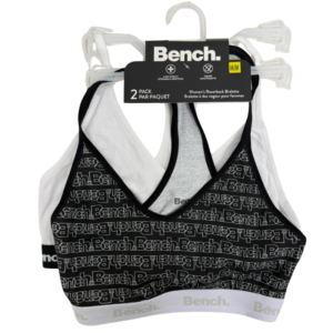Wholesale Brand Name Bench Ladies' Sports Bra, 2 Pack (Sizes S-XL)