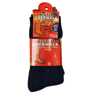 Wholesale Winter Thermals Men's Thermal Socks – 3 Pack (Size 10-13)