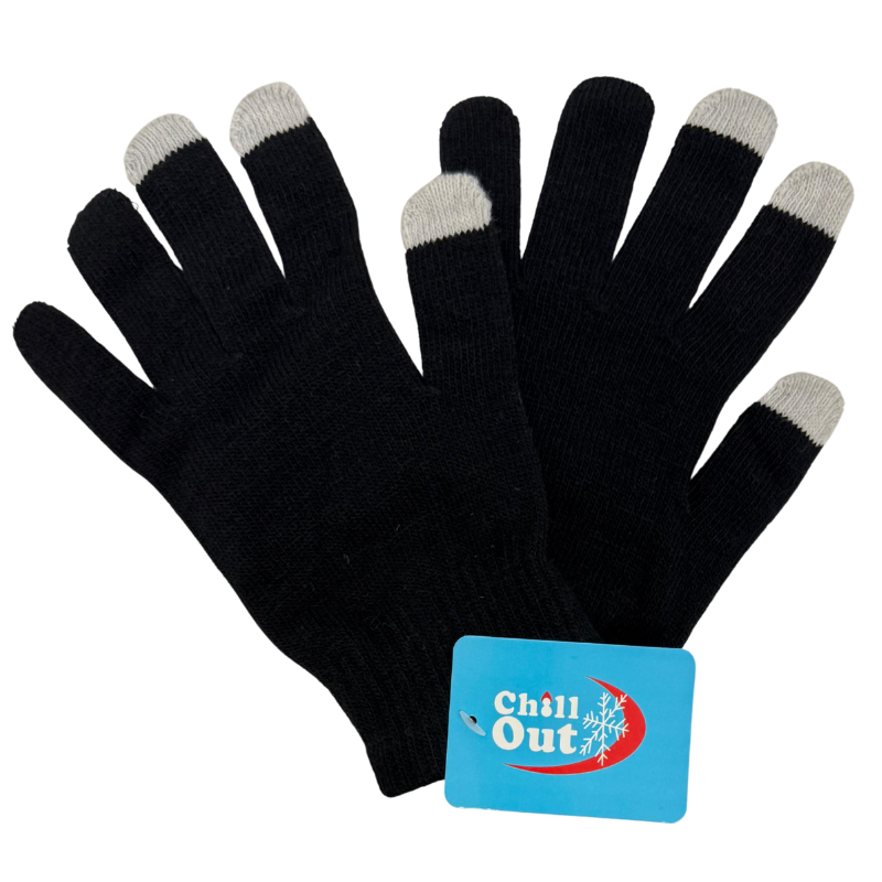 Wholesale Adult Touch Screen Glove, Black