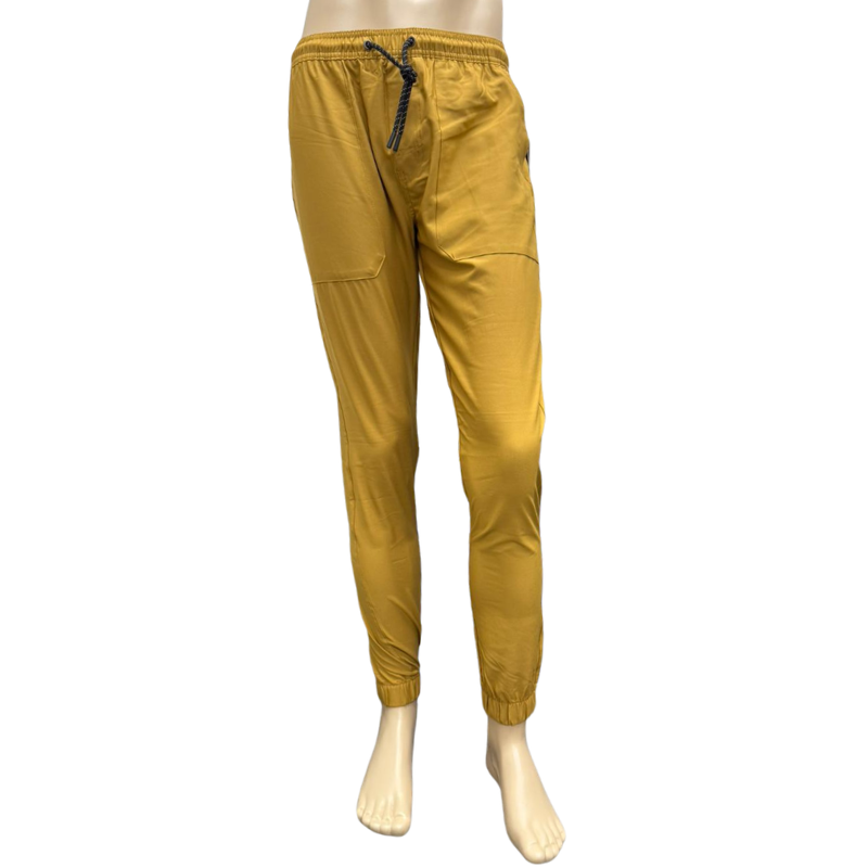 Wholesale Men's Stretch Jogger Pants, Khaki (Sizes S-2XL) - Image 2