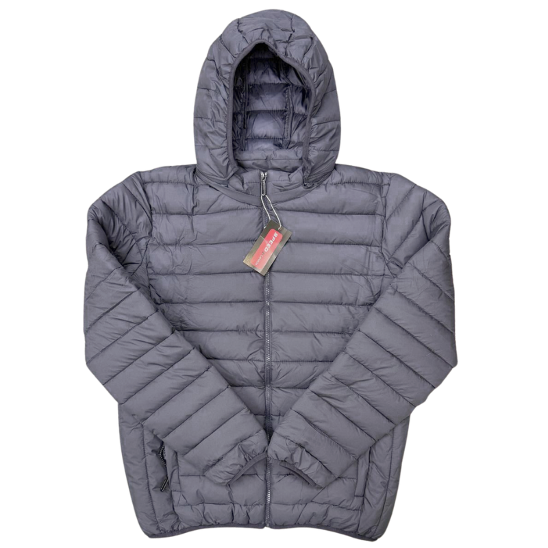 Wholesale Adult Basic Winter Coat with Hood, 3 Colours (Sizes M-3XL) - Image 4