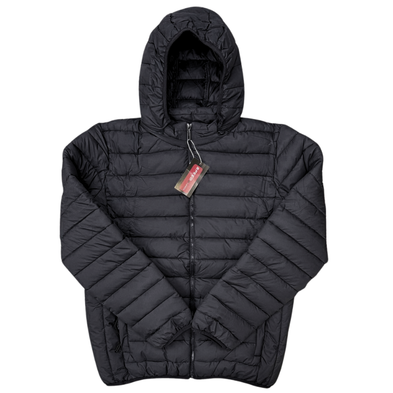 Wholesale Adult Basic Winter Coat with Hood, 3 Colours (Sizes M-3XL) - Image 5
