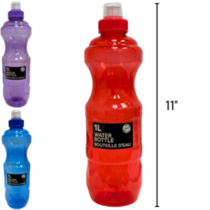 Wholesale Water Bottle Assorted Colours (33.8fl oz / 1L)