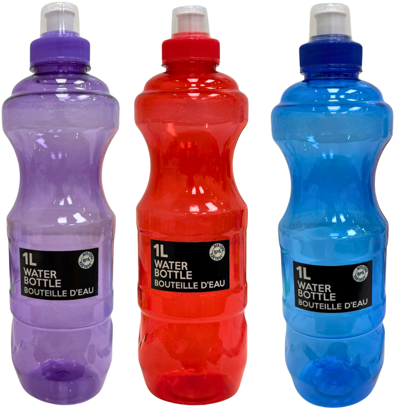 Wholesale Water Bottle Assorted Colours (33.8fl oz / 1L) - Image 4