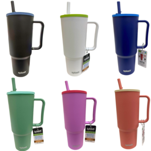 Wholesale Water Bottle/ Tumbler with Handle, Assorted Colours (40oz / 1200ml)