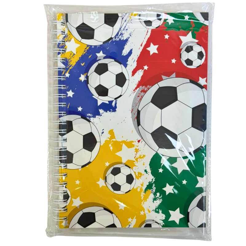 Wholesale Soccer/Football Journal-Style Notebook, Coil Bound, Assorted Styles (8x5.5in / 20.3x14cm) - Image 10