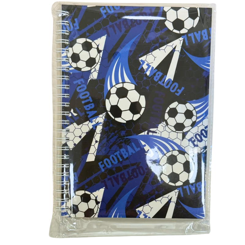 Wholesale Soccer/Football Journal-Style Notebook, Coil Bound, Assorted Styles (8x5.5in / 20.3x14cm) - Image 4