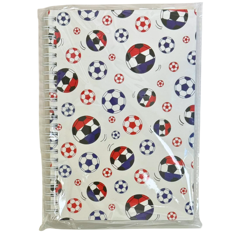 Wholesale Soccer/Football Journal-Style Notebook, Coil Bound, Assorted Styles (8x5.5in / 20.3x14cm) - Image 8