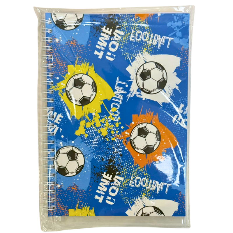 Wholesale Soccer/Football Journal-Style Notebook, Coil Bound, Assorted Styles (8x5.5in / 20.3x14cm) - Image 11
