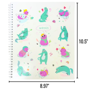 Wholesale Furry Friends Notebook, Coil Bound (10.5x8.97in / 26.7x22.8cm)