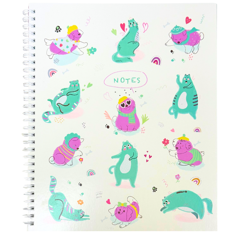 Wholesale Furry Friends Notebook, Coil Bound (10.5x8.97in / 26.7x22.8cm) - Image 3