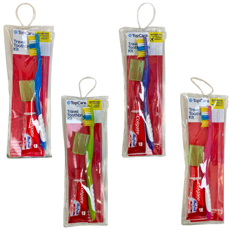 Wholesale Dental Kit with Colgate Toothpaste, Toothbrush & Cap in Reusable Pouch - Image 6
