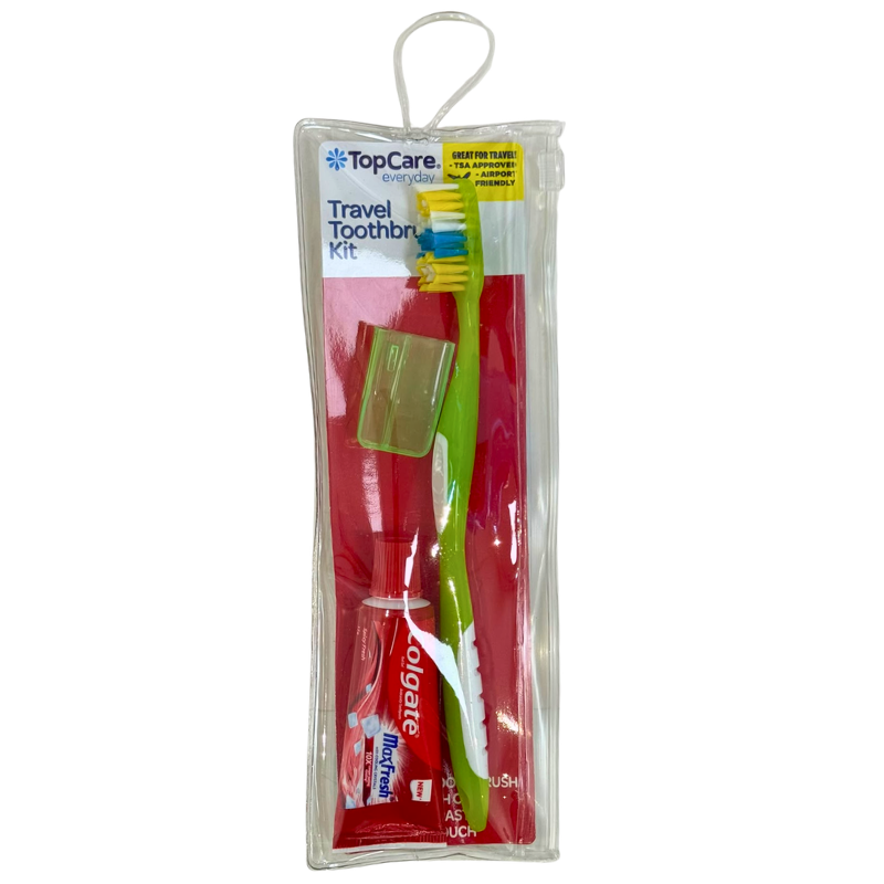 Wholesale Dental Kit with Colgate Toothpaste, Toothbrush & Cap in Reusable Pouch - Image 3