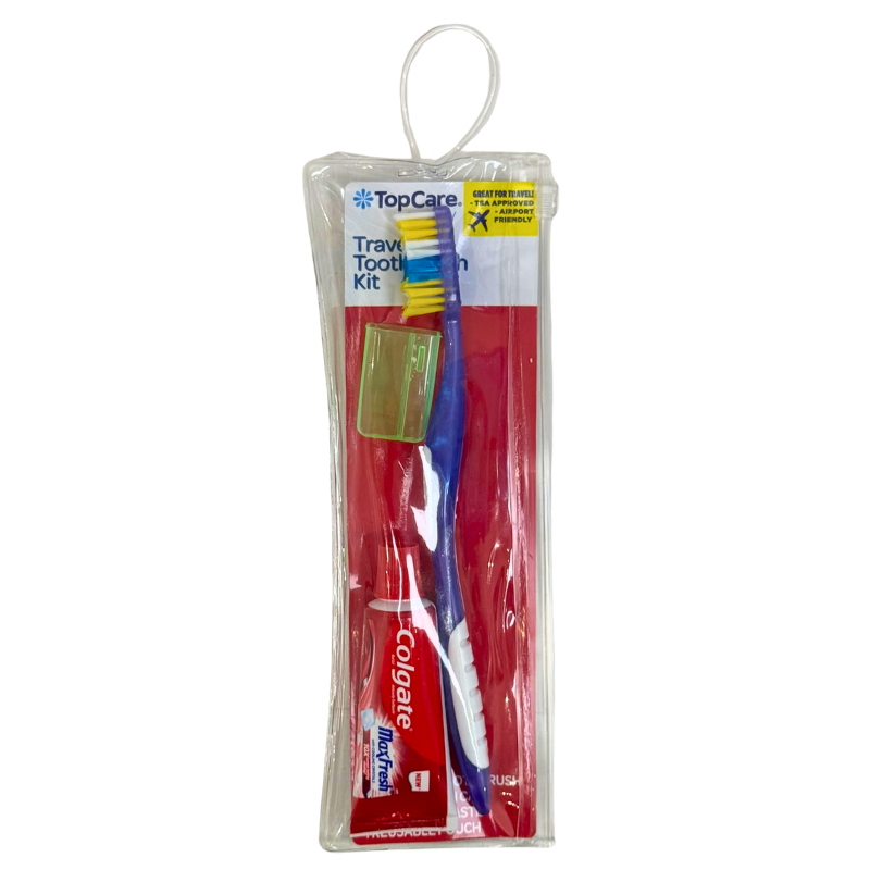 Wholesale Dental Kit with Colgate Toothpaste, Toothbrush & Cap in Reusable Pouch - Image 4