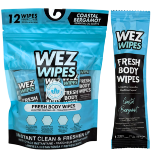 Wholesale Coastal Bergamot Body Wipes 12 Pack  ($0.42 Each)