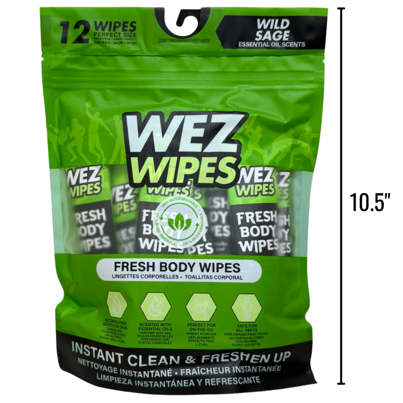 Wholesale Wild Sage Body Wipes 12 Pack ($0.42 Each) - Image 2