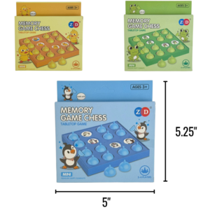 Wholesale Mini Animal-Themed Memory Chess Game (2-4 Players, Ages 3+)
