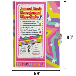 Wholesale Hard Cover Journal with Lock (5.9x8.3in / 15x21cm, 154 Pages)