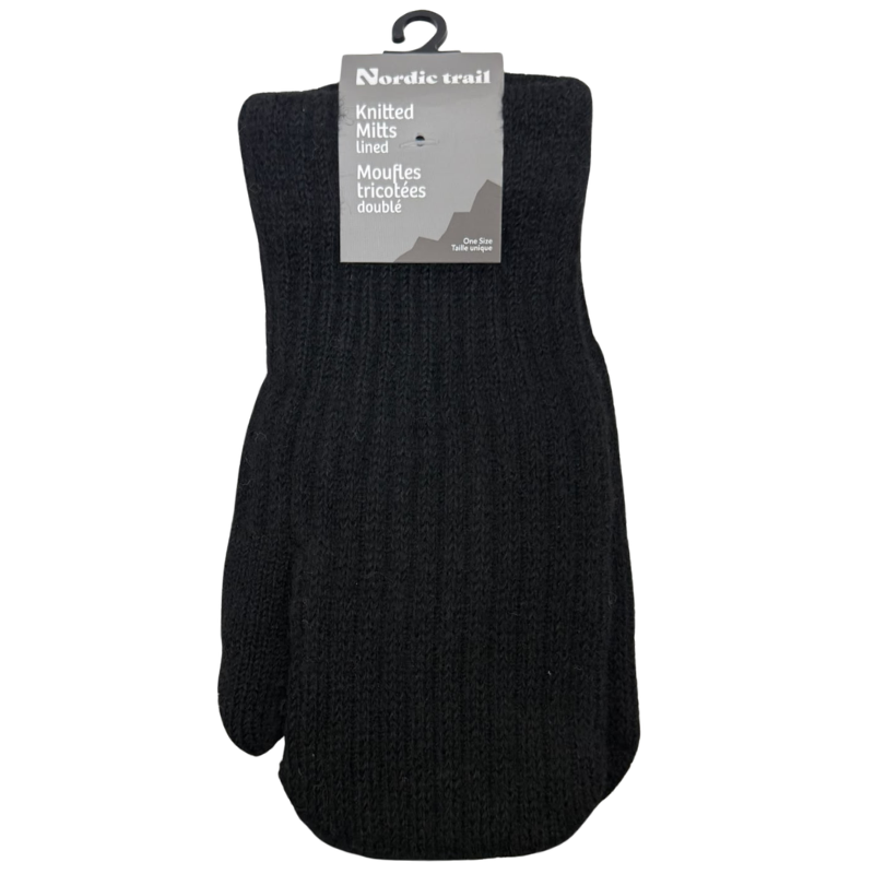 Wholesale Ladies Knit Soft Lined Mittens, 3 Colours - Image 3