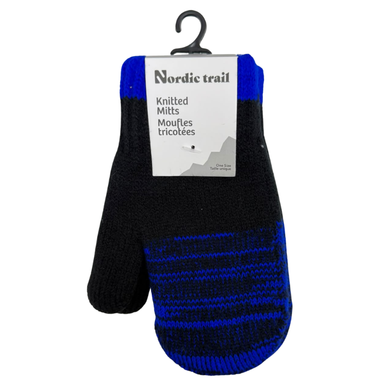 Wholesale Kids' Knit Mittens with Melange Fingers & Cuff, 6 Colours ( Ages 4-12) - Image 7