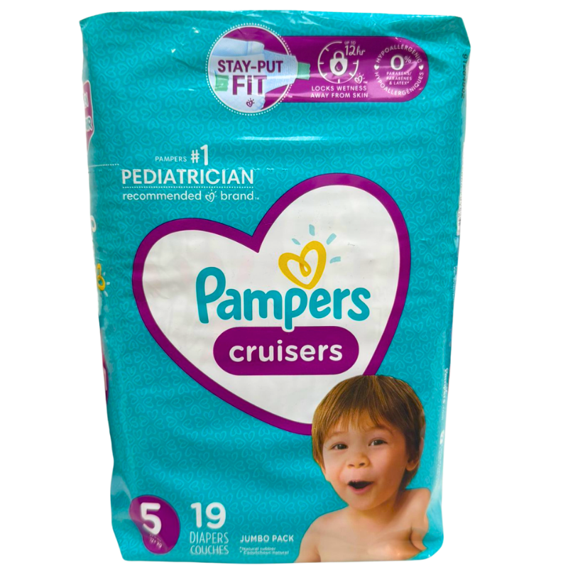 Wholesale Brandname Pampers Diapers, Size 5 (19 Pack) ($1.05 Each)
