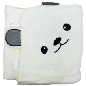 Wholesale Baby Hooded Towel, White