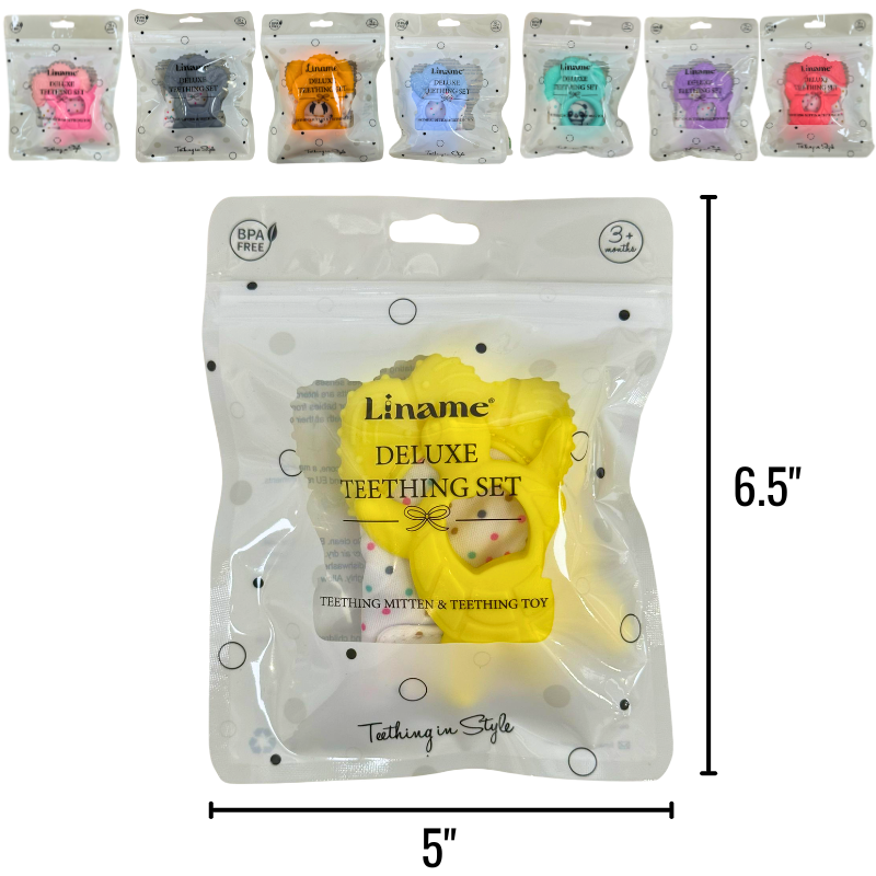 Wholesale Teether Mitt & Toy Set, Assorted Colours - Image 10