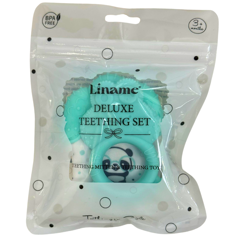 Wholesale Teether Mitt & Toy Set, Assorted Colours - Image 2