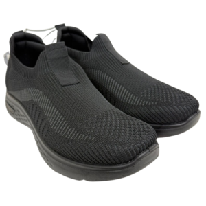 Wholesale Men's Slip-On Shoe, Black (Sizes 7-12)