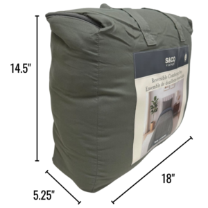Wholesale Reversible Twin Comforter Set, Green  (2-Piece)
