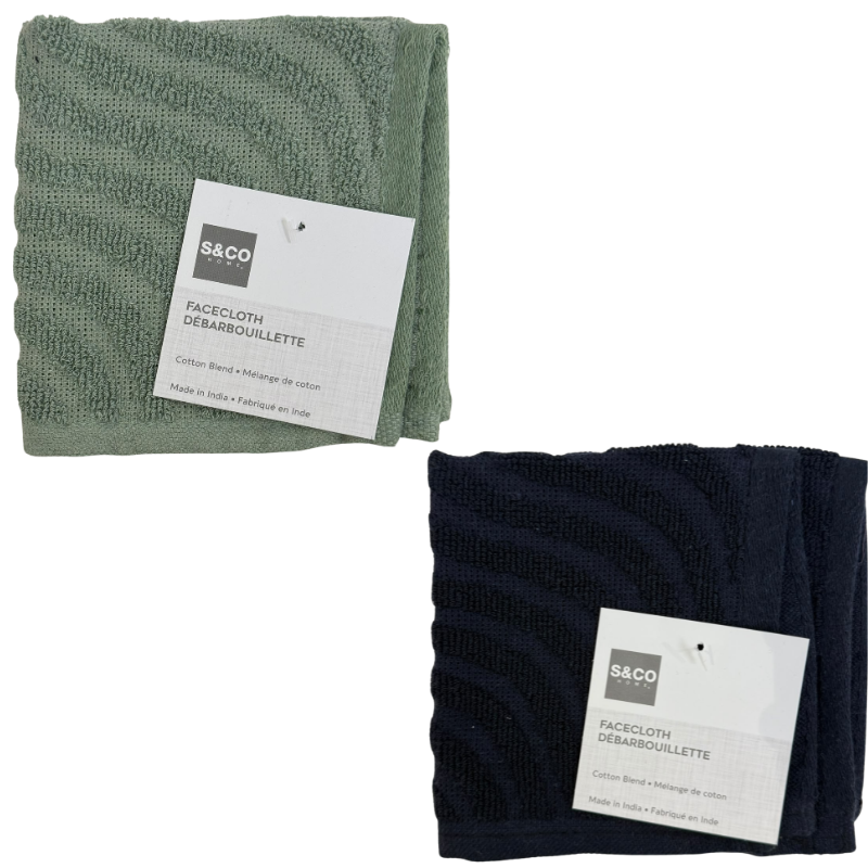 Wholesale Facecloth, Assorted Colours (11x11in / 27.9x27.9cm)