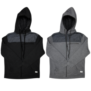 Wholesale Brand Name Beverly Hills Polo Club Adult Full Zip Hoody, Black or Charcoal (Sizes S-XL)