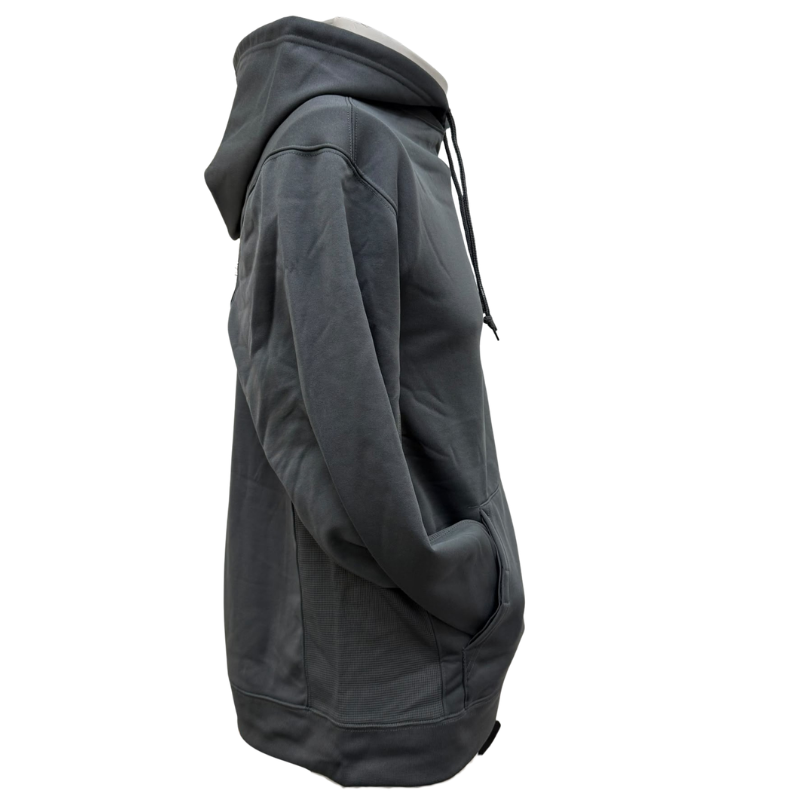Wholesale Adult Pullover Hoody with Polar Fleece Lining, Black & Grey (Sizes M-XL) - Image 2