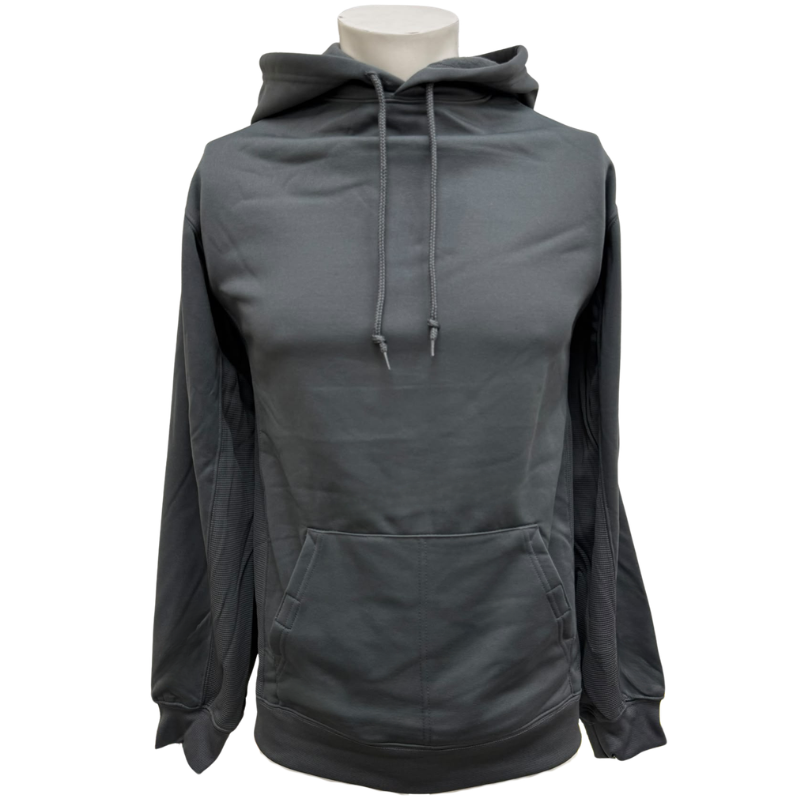 Wholesale Adult Pullover Hoody with Polar Fleece Lining, Black & Grey (Sizes M-XL) - Image 5