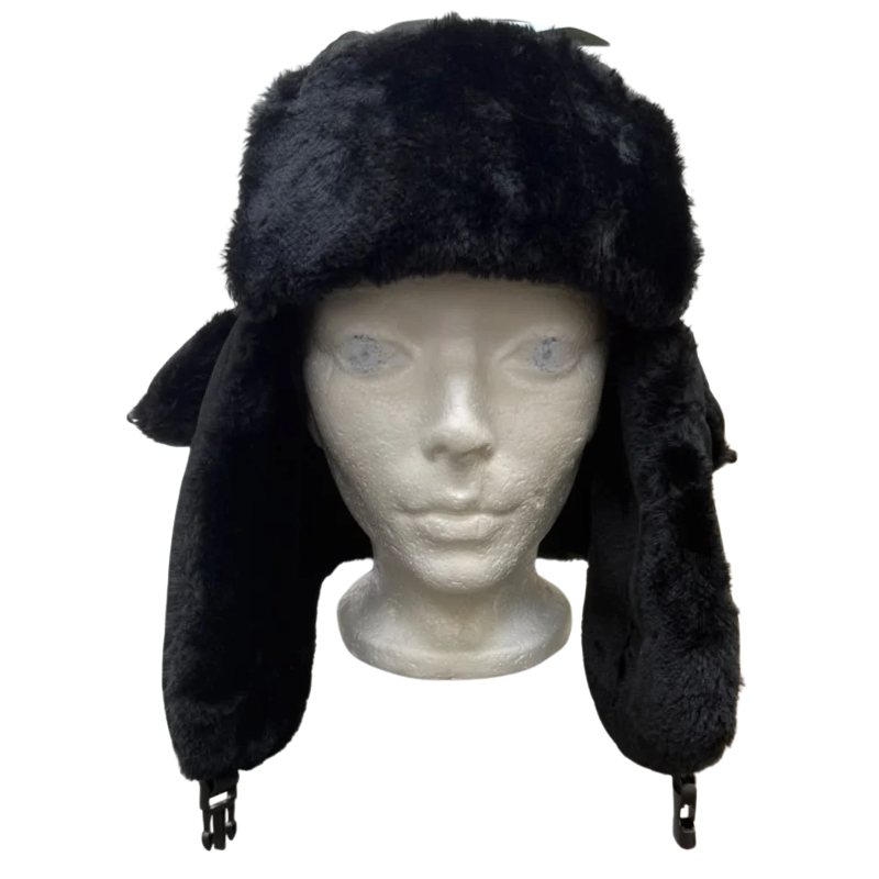 Wholesale Adult Trapper Hat, Black