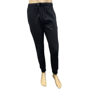 Wholesale Adult Track Pant with Zipper Pocket, Black (Small)