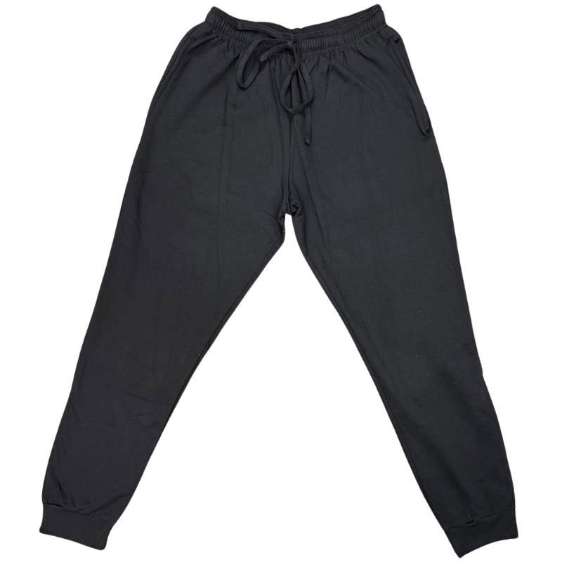 Wholesale Adult Track Pant with Zipper Pocket, Black (Medium) - Image 2
