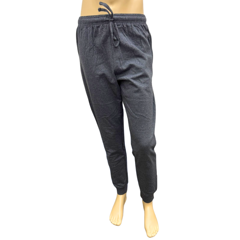 Wholesale Adult Track Pant with Zippered Pockets, Charcoal (X-Large)