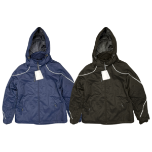 Wholesale Ladies' 2-in-1 Mid Weight Winter Coat with Hood, Black or Navy (Sizes XS-XL)