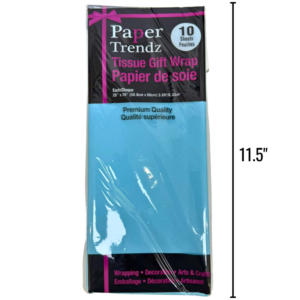 Wholesale Tissue Gift Wrap, Light Blue (10 Sheets, 20x26in / 50.8x66cm) ($0.15 Each)